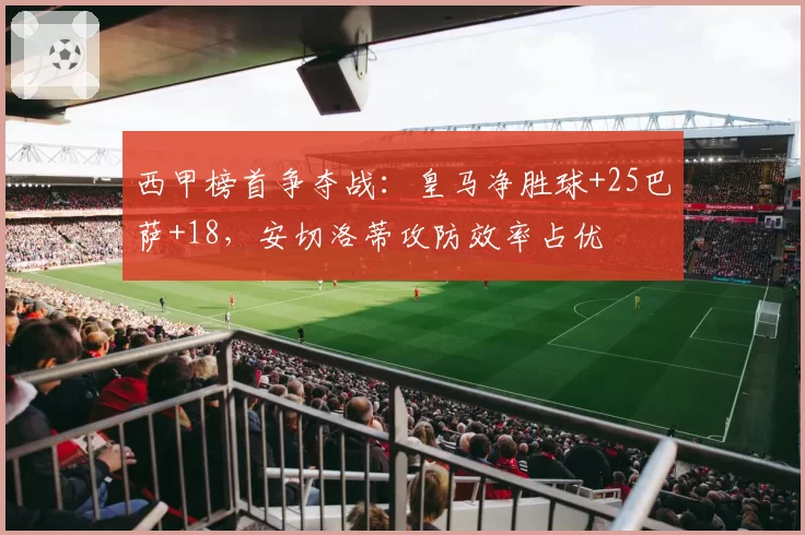 西甲榜首争夺战：皇马净胜球+25巴萨+18，安切洛蒂攻防效率占优