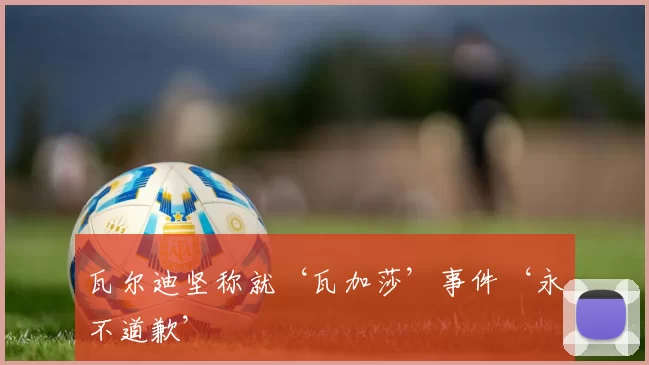 瓦尔迪坚称就‘瓦加莎’事件‘永不道歉’